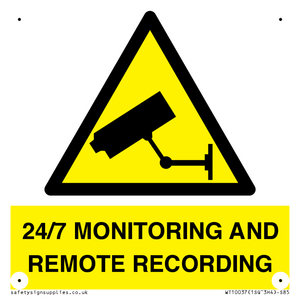 24/7 MONITORING AND REMOTE RECORDING